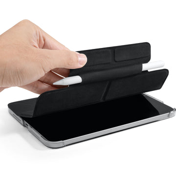 HUEX FOLIO Versatile Stand case with Stylus Pen Slot for iPad mini 7 / iPad mini 6 - BLACK