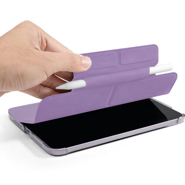 HUEX FOLIO Versatile Stand case with Stylus Pen Slot for iPad mini 7 / iPad mini 6 - PURPLE