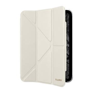 HUEX FOLIO Versatile Stand case with Stylus Pen Slot for iPad mini 7 / iPad mini 6 - CREAM WHITE