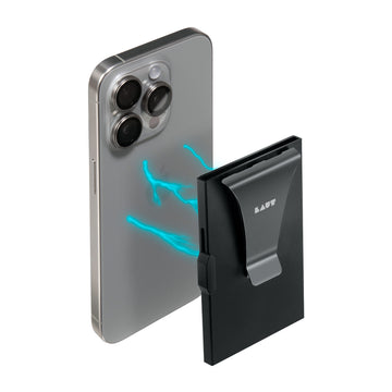SLIDER CARD CASE Compatible with MagSafe - BLACK