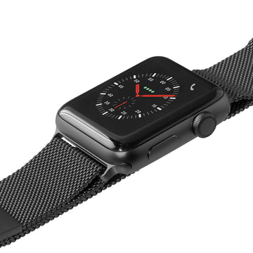 Steel Loop Watch Strap for Apple Watch Series 4-10 & SE & ULTRA - Black