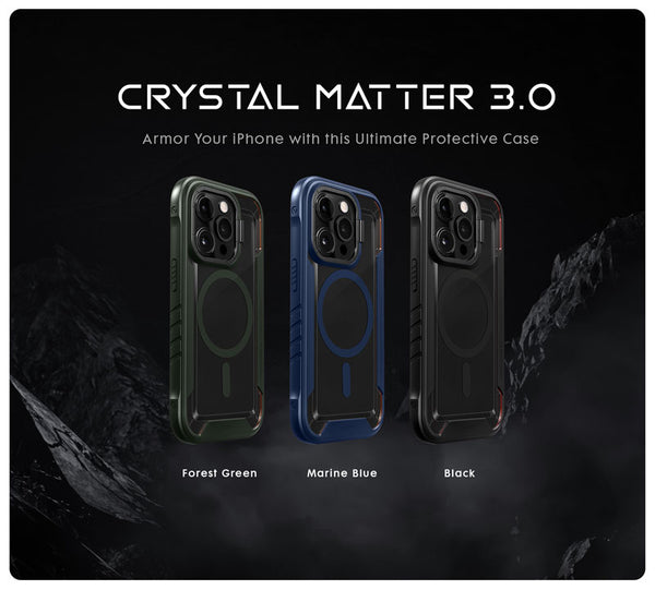 CRYSTAL MATTER 3 case Compatible with MagSafe for iPhone 14 Series