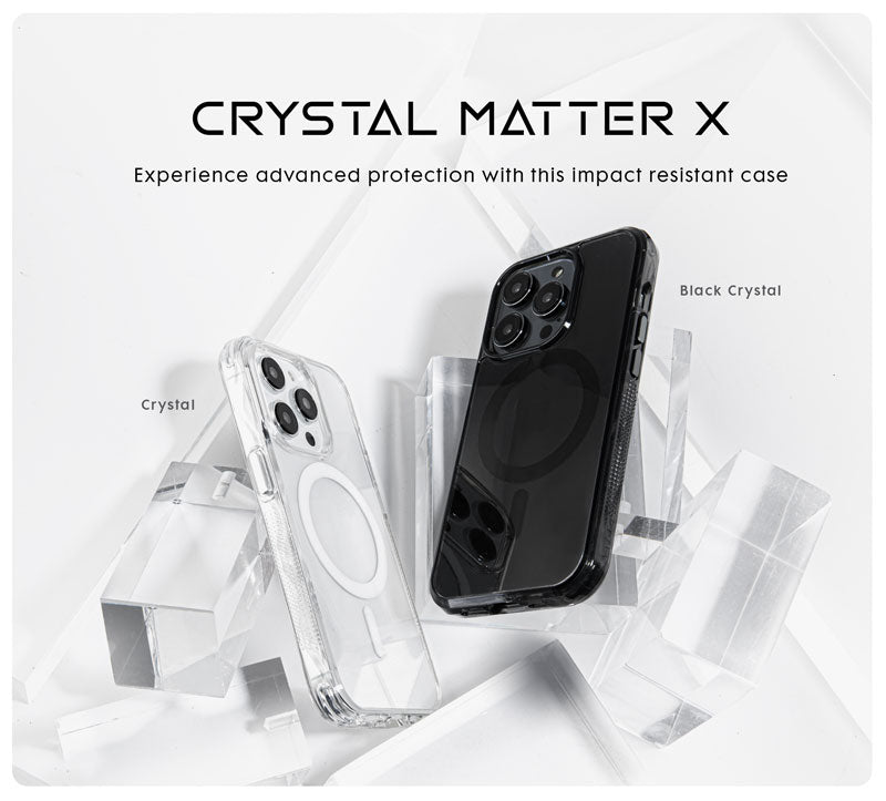 CRYSTAL MATTER X case Compatible with MagSafe for iPhone 14 Plus Pro Pro Max