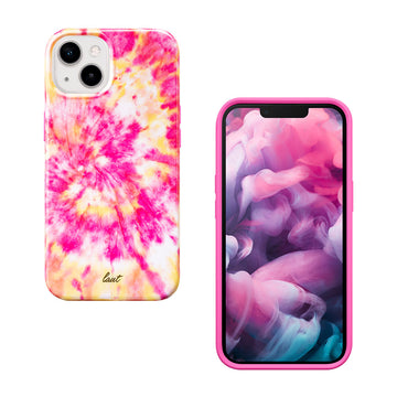HUEX TIE DYE case for iPhone 13 Series - HOT PINK