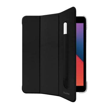HUEX FOLIO case with Pencil Holder for iPad 10.2-inch (2021 / 2020 / 2019) - Black