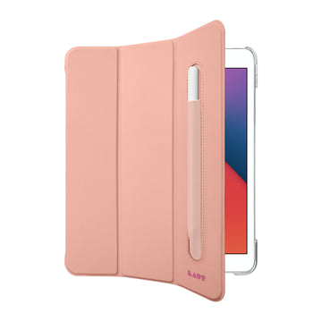 HUEX FOLIO case with Pencil Holder for iPad 10.2-inch (2021 / 2020 / 2019) - Rose