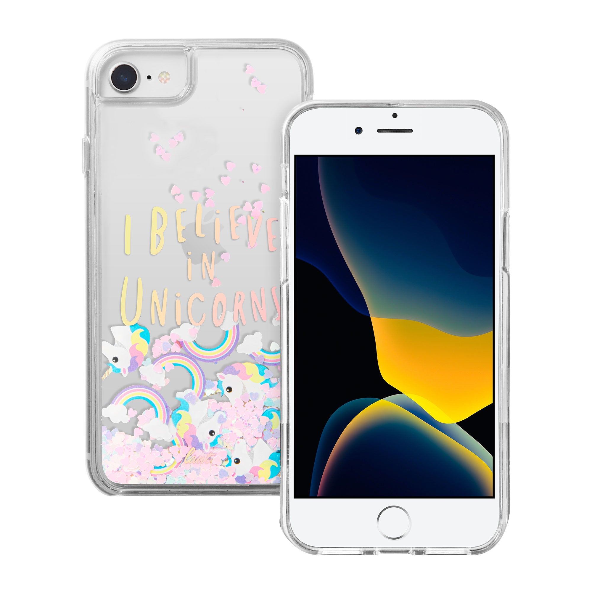 Liquid GLITTER UNICORNS case for iPhone SE / 8 /7 LAUT DESIGN USA, LLC Liquid GLITTER UNICORNS case for iPhone SE / 8 /7 LAUT DESIGN USA, LLC