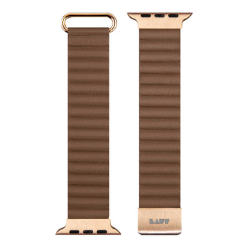 NOVI LUXE Watch Strap for Apple Watch Series 4-10 & SE & ULTRA - Sepia Brown