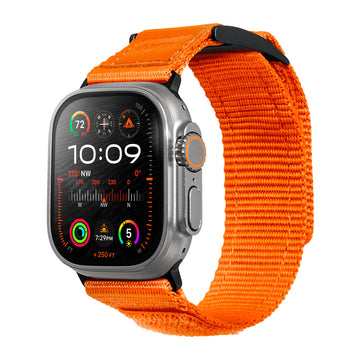 CHAMPS SPORT Watch Strap for Apple Watch Series 4-10 & SE  & ULTRA - ORANGE
