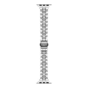 LINKS NOBLE Watch Strap for Apple Watch Series 4-10 & SE & ULTRA - SLIVER