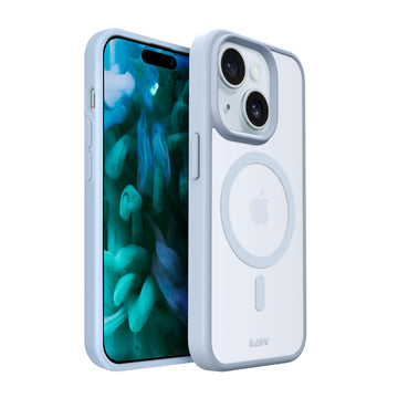 HUEX PROTECT case for iPhone 15 Series - LIGHT BLUE