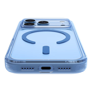 CRYSTAL FLURO case for iPhone 18 Pro Series - CLEAR BLUE