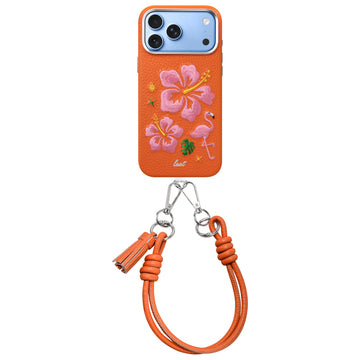 TWINE EDGE case for iPhone 18 Pro Series - SUNSET HIBISCUS