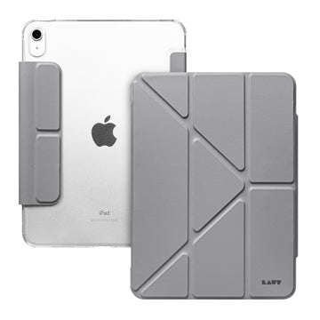 HUEX FOLIO Versatile Stand case with Stylus Pen Slot for iPad 10.9-inch ((A16) 11th Gen, 2025 / 10th Gen, 2022) - GREY