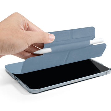 HUEX FOLIO Versatile Stand case with Stylus Pen Slot for iPad mini 7 / iPad mini 6 - BLUE