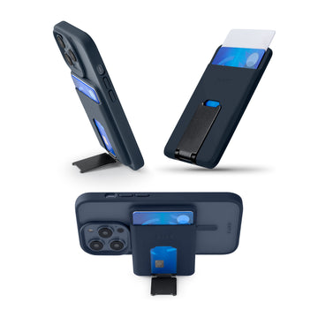 FLEXI PROP Card Holder Compatible with MagSafe - DARK BLUE