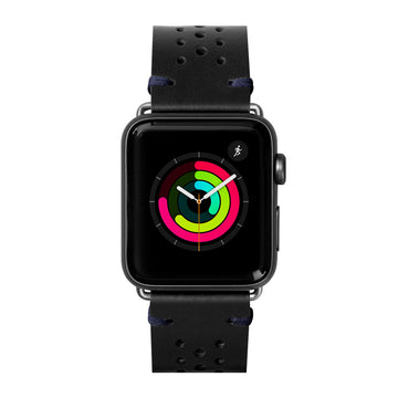 Heritage Watch Strap for Apple Watch Series 4-10 & SE  & ULTRA - Jet Black