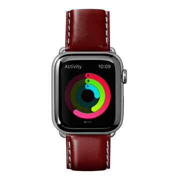 Oxford Watch Strap for Apple Watch Series 4-10 & SE & ULTRA - Claret