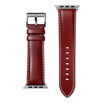 Oxford Watch Strap for Apple Watch Series 4-10 & SE & ULTRA - Claret