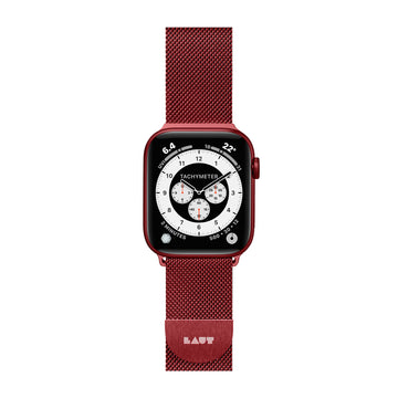 Steel Loop Watch Strap for Apple Watch Series 4-10 & SE & ULTRA - Red