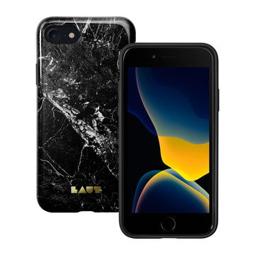 HUEX ELEMENTS case for iPhone SE / 8 /7 - Marble Black