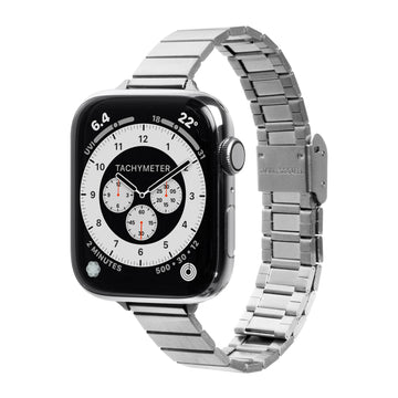 LINKS PETITE Watch Strap for Apple Watch Series 4-10 & SE & ULTRA - Silver