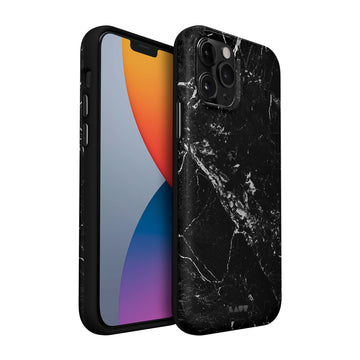 HUEX ELEMENTS case for iPhone 12 series - MARBLE BLACK