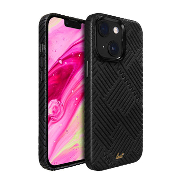 MOTIF case Compatible with MagSafe for iPhone 14 Series - Black Lines