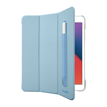 HUEX FOLIO case with Pencil Holder for iPad 10.2-inch (2021 / 2020 / 2019) - Sky Blue