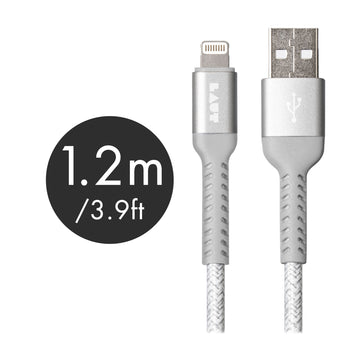 LINK TOUGH MATTER 1.2m/3.9ft USB A to Lightning Cable - Grey