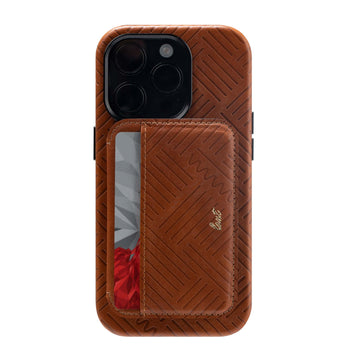 MOTIF WALLET Compatible with MagSafe - Brown
